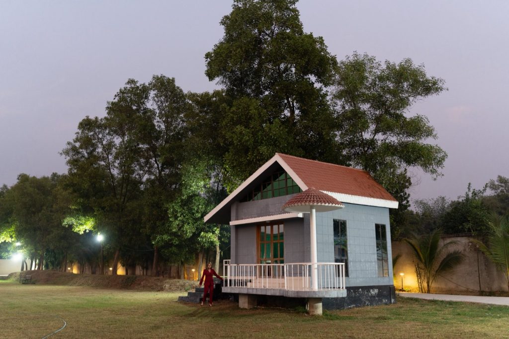 Modern cottage River villa with garden view at Gazipur resort
