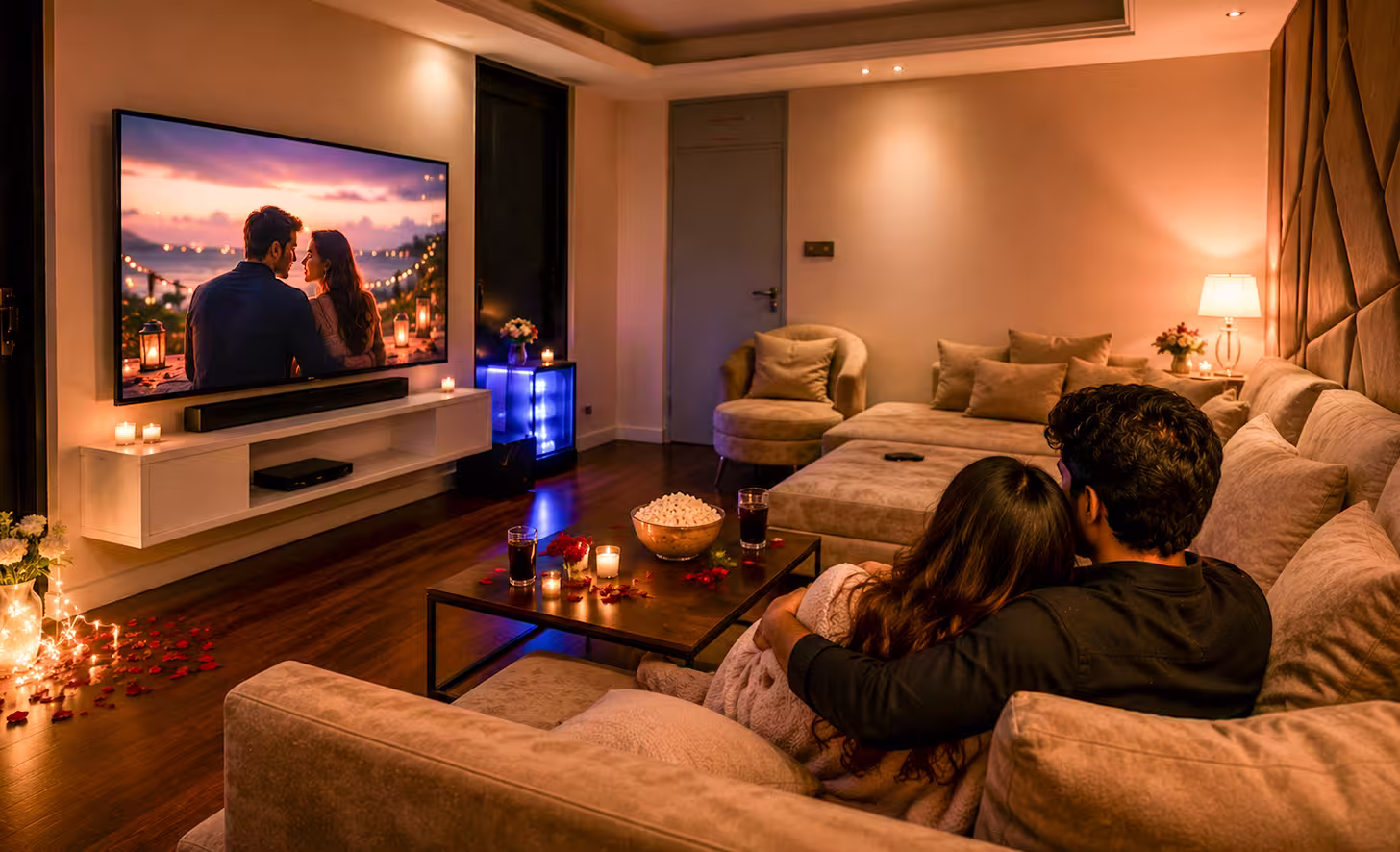 Private movie lounge packages in Dhaka for couples, friends, and special celebrations
