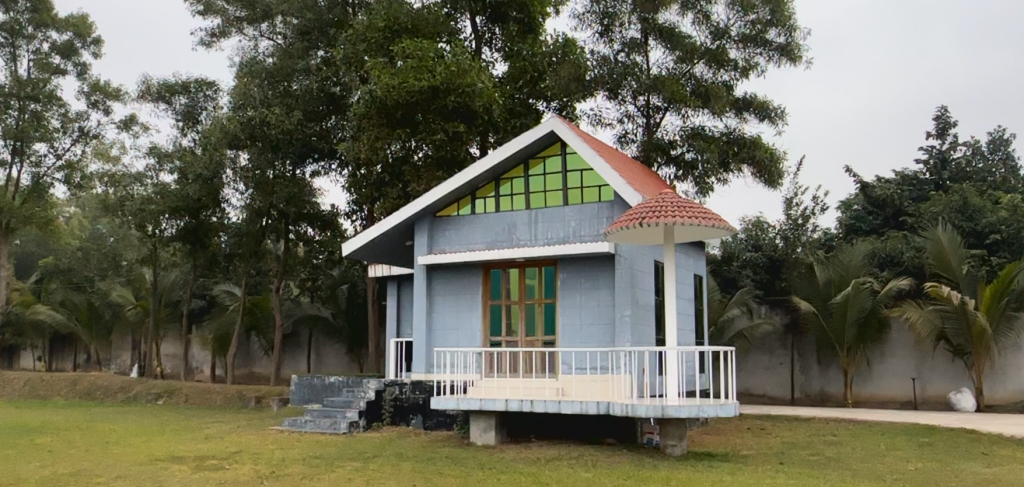 Modern private cottage at River Villa Resort Gazipur surrounded by nature and open greenery